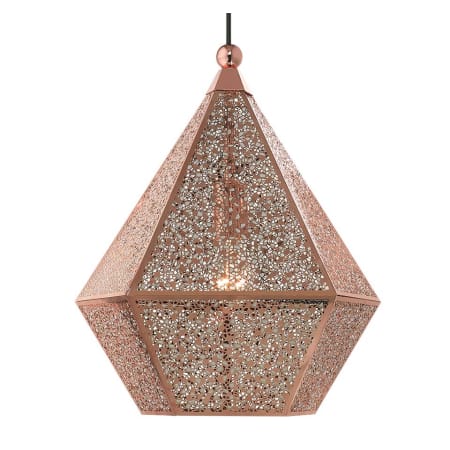 Livex Lighting Aberdeen Single Light 14" Wide Pendant Rose Gold