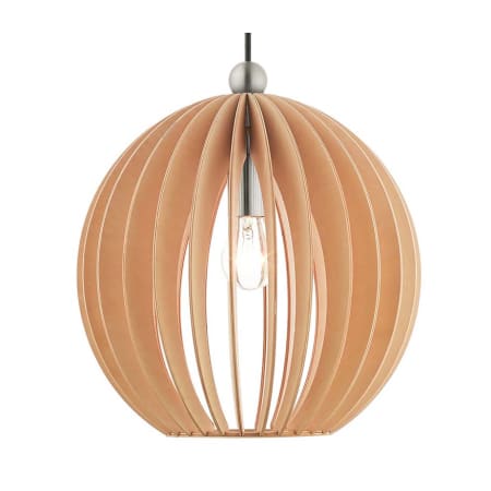 Livex Lighting Single Light 13" Wide Pendant Brushed Nickel
