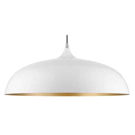 Livex Lighting Amador 3 Light 24" Wide Pendant Shiny White / Polished Chrome Accents