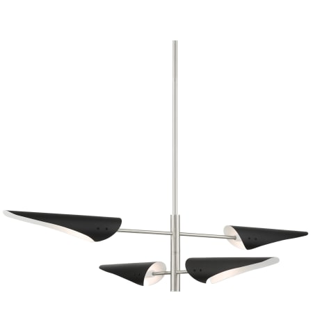 Livex Lighting Capistrano 4 Light 49" Wide Linear Chandelier Brushed Nickel