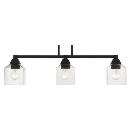 Livex Lighting Aragon 3 Light 5" Wide Commercial Linear Chandelier Black