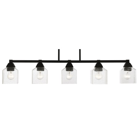 Livex Lighting Aragon 5 Light 5" Wide Commercial Linear Chandelier Black