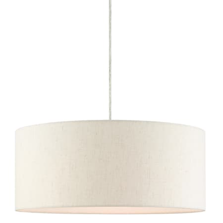 Livex Lighting Meadow 3 Light 18" Wide Drum Chandelier Brushed Nickel