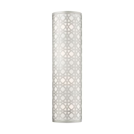 Livex Lighting Calinda 4 Light 29" Tall Wall Sconce Brushed Nickel