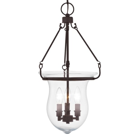 Livex Lighting Canterbury 3 Light Foyer Pendant Bronze
