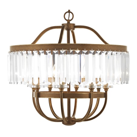Livex Lighting Ashton 8 Light 1 Tier Crystal Chandelier Hand Painted Palacial Bronze