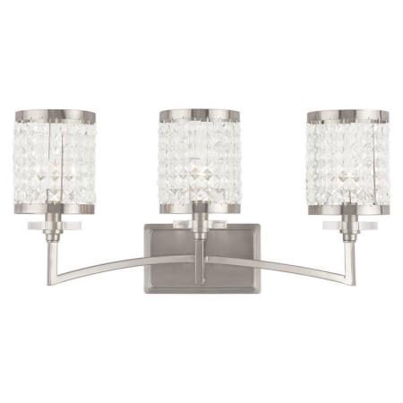 Livex Lighting Grammercy 3 Light Bathroom Vanity Light Brushed Nickel