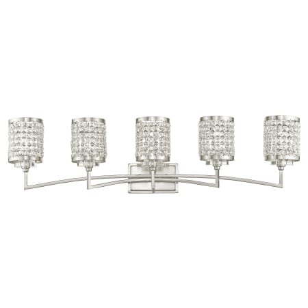 Livex Lighting Grammercy 5 Light Bathroom Vanity Light Brushed Nickel