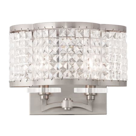 Livex Lighting Grammercy 2 Light Wall Sconce Brushed Nickel