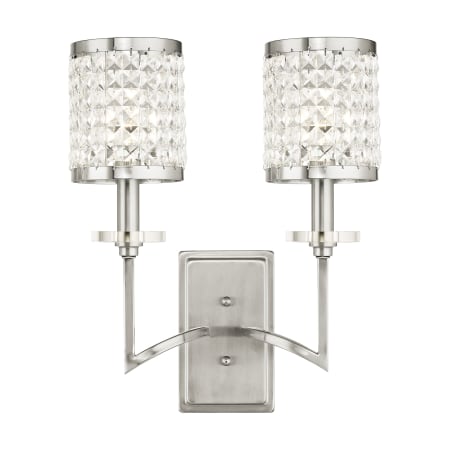 Livex Lighting Grammercy 2 Light Double Sconce Brushed Nickel