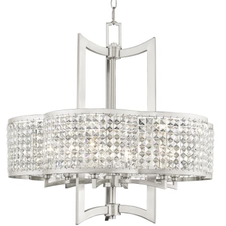 Livex Lighting Grammercy 6 Light 26" Wide Single Chandelier with Clear Crystal Diffusers Brushed Nickel