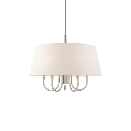 Livex Lighting Belclaire 6 Light 24" Wide Drum Chandelier Brushed Nickel