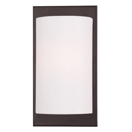 Livex Lighting Meridian 1 Light ADA Compliant Flush Mount Wall Sconce Bronze