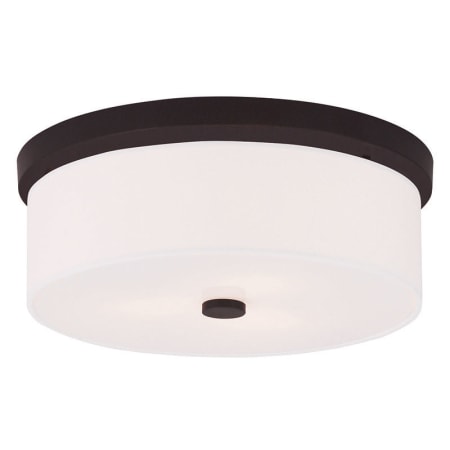 Livex Lighting Meridian 3 Light Flush Mount Ceiling Fixture Bronze