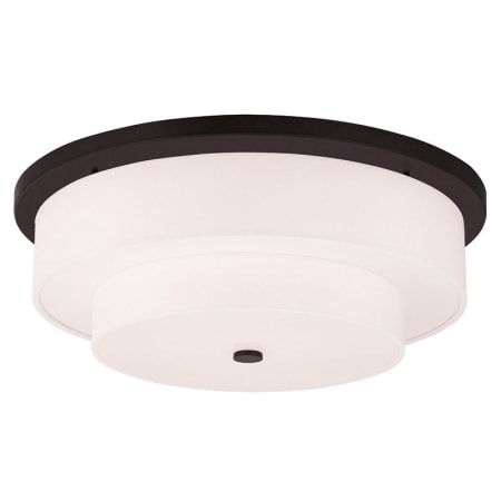 Livex Lighting Meridian 5 Light Flush Mount Ceiling Fixture Bronze