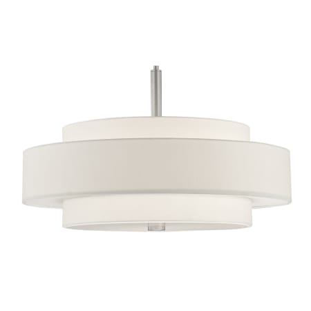 Livex Lighting Meridian 5 Light 24" Wide Drum Chandelier Brushed Nickel