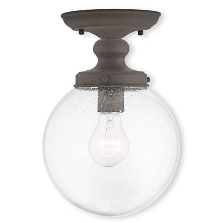 Livex Lighting-50912-Bronze Finish - Semi Flush Ceiling Fixture