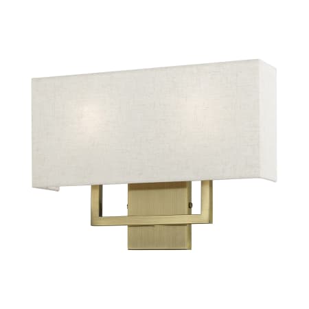 Livex Lighting Pierson 2 Light 12" Tall Commercial Wall Sconce Antique Brass