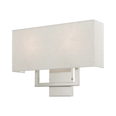 Livex Lighting Pierson 2 Light 12" Tall Commercial Wall Sconce Brushed Nickel