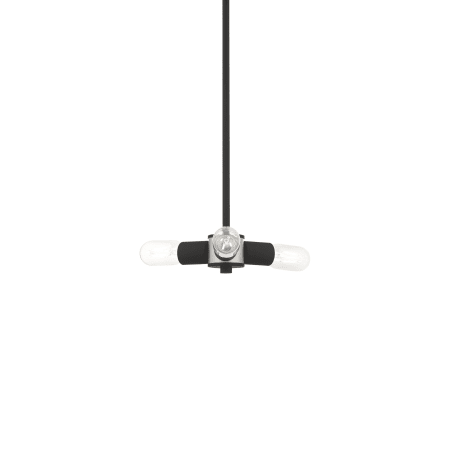 Livex Lighting Copenhagen 3 Light 13" Wide Mini Chandelier Black