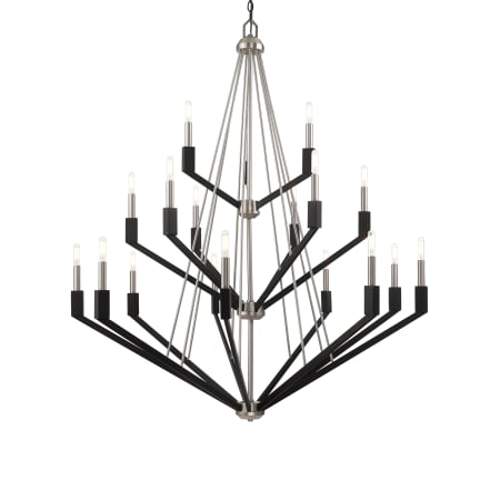 Livex Lighting Beckett 18 Light 44" Wide Chandelier Brushed Nickel / Black