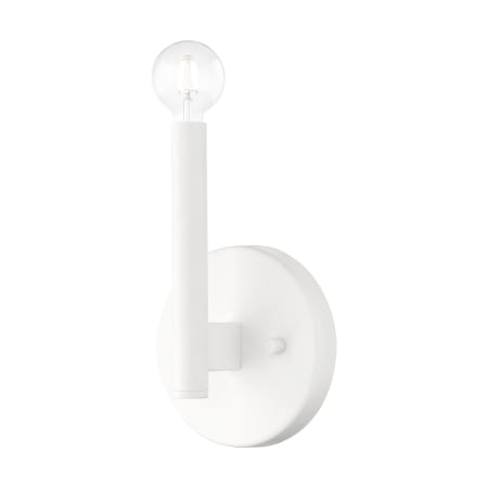 Livex Lighting Copenhagen 8" Tall Wall Sconce White