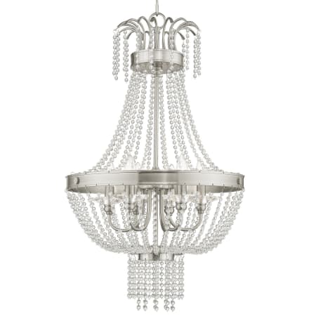 Livex Lighting Valentina 6 Light Foyer Pendant Brushed Nickel