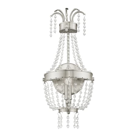 Livex Lighting Valentina 1 Light ADA Wall Sconce Brushed Nickel