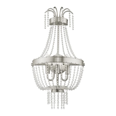 Livex Lighting Valentina 3 Light Wall Sconce Brushed Nickel