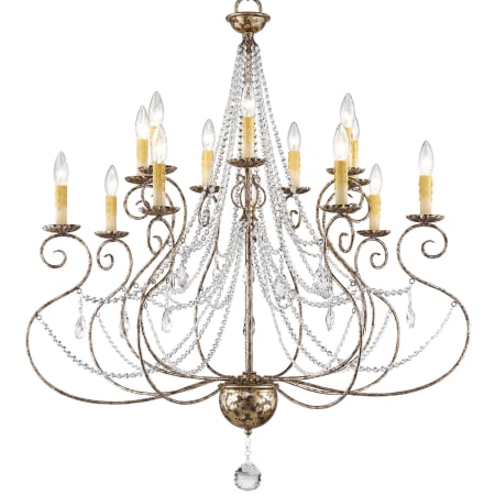 Livex Lighting Isabella 14 Light 2 Tier Chandelier Hand Applied European Bronze