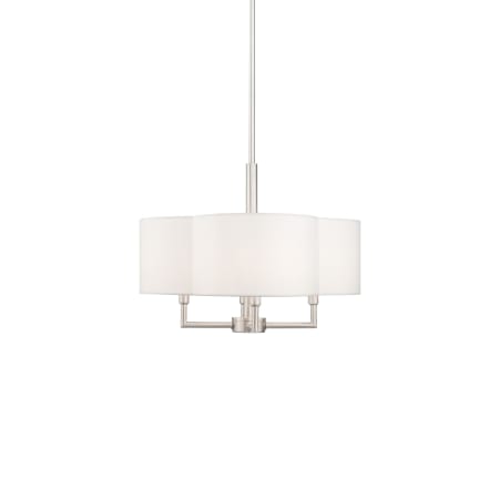 Livex Lighting Chelsea 4 Light 18" Wide Drum Chandelier Brushed Nickel