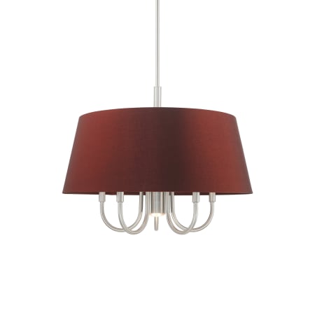 Livex Lighting Belclaire 6 Light 24" Wide Drum Chandelier Brushed Nickel
