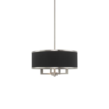 Livex Lighting Park Ridge 4 Light 18" Wide Drum Chandelier Brushed Nickel