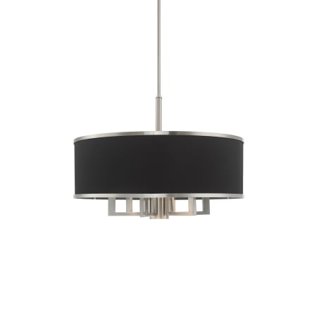 Livex Lighting Park Ridge 7 Light 24" Wide Drum Chandelier Brushed Nickel