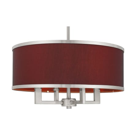 Livex Lighting Park Ridge 4 Light 18" Wide Drum Chandelier Brushed Nickel