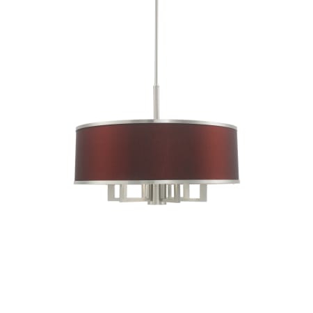 Livex Lighting Park Ridge 7 Light 24" Wide Drum Chandelier Brushed Nickel