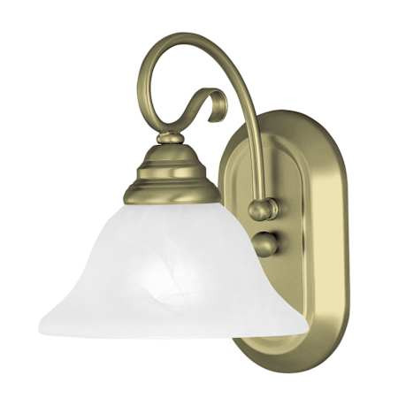 Livex Lighting Coronado 1 Light Wall Sconce Antique Brass