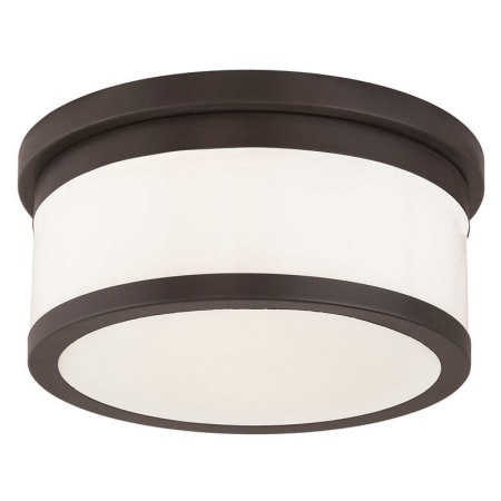 Livex Lighting Stafford 2 Light Flush Mount Ceiling Fixture Bronze