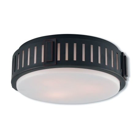 Livex Lighting Portland 3 Light 15" Wide Single Semi-Flush Ceiling Fixture Olde Bronze