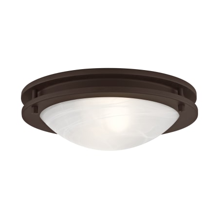 Livex Lighting Ariel 2 Light Flush Mount Ceiling Fixture Bronze