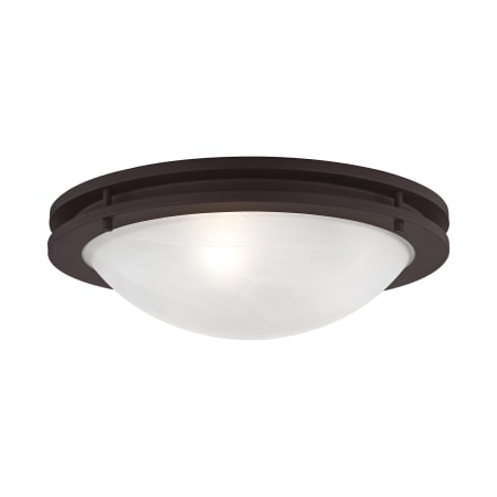 Livex Lighting Ariel 3 Light Flush Mount Ceiling Fixture Bronze
