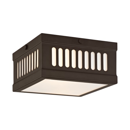 Livex Lighting Prentice 2 Light Flush Mount Ceiling Fixture Bronze