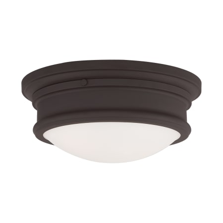 Livex Lighting 5.5 Inch Tall Flush Mount Ceiling Fixture with 2 Lights Bronze