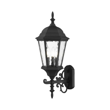 Livex Lighting Hamilton 3 Light Outdoor Wall Sconce Textured Black