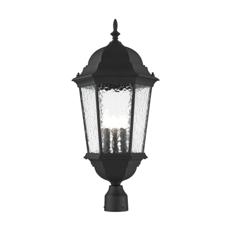 Livex Lighting Hamilton 3 Light Outdoor Post Light Textured Black