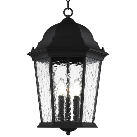 Livex Lighting Hamilton 3 Light Outdoor Pendant Textured Black
