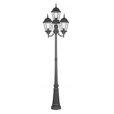 Livex Lighting Hamilton 4 Light Outdoor Post Lantern Black
