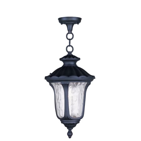 Livex Lighting Oxford 10" Wide Outdoor Mini Pendant Black