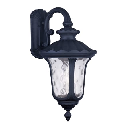 Livex Lighting Oxford 3 Light 23" Tall Outdoor Wall Sconce Black