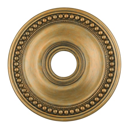 Livex Lighting Wingate 20" Diameter Decorative Ceiling Medallion Hand Painted Antique Gold Leaf